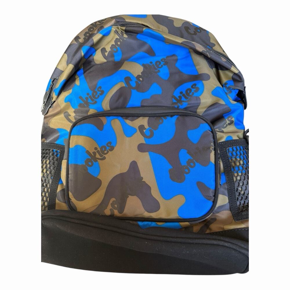 Cookies SF Luxe Smell Proof Backpack Blue Camo Utility Streetwear Travel Bag NWT